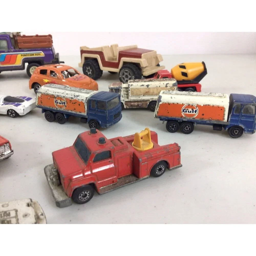 Vintage Matchbox Cars Tootsie Toy Variety Lot as Shown